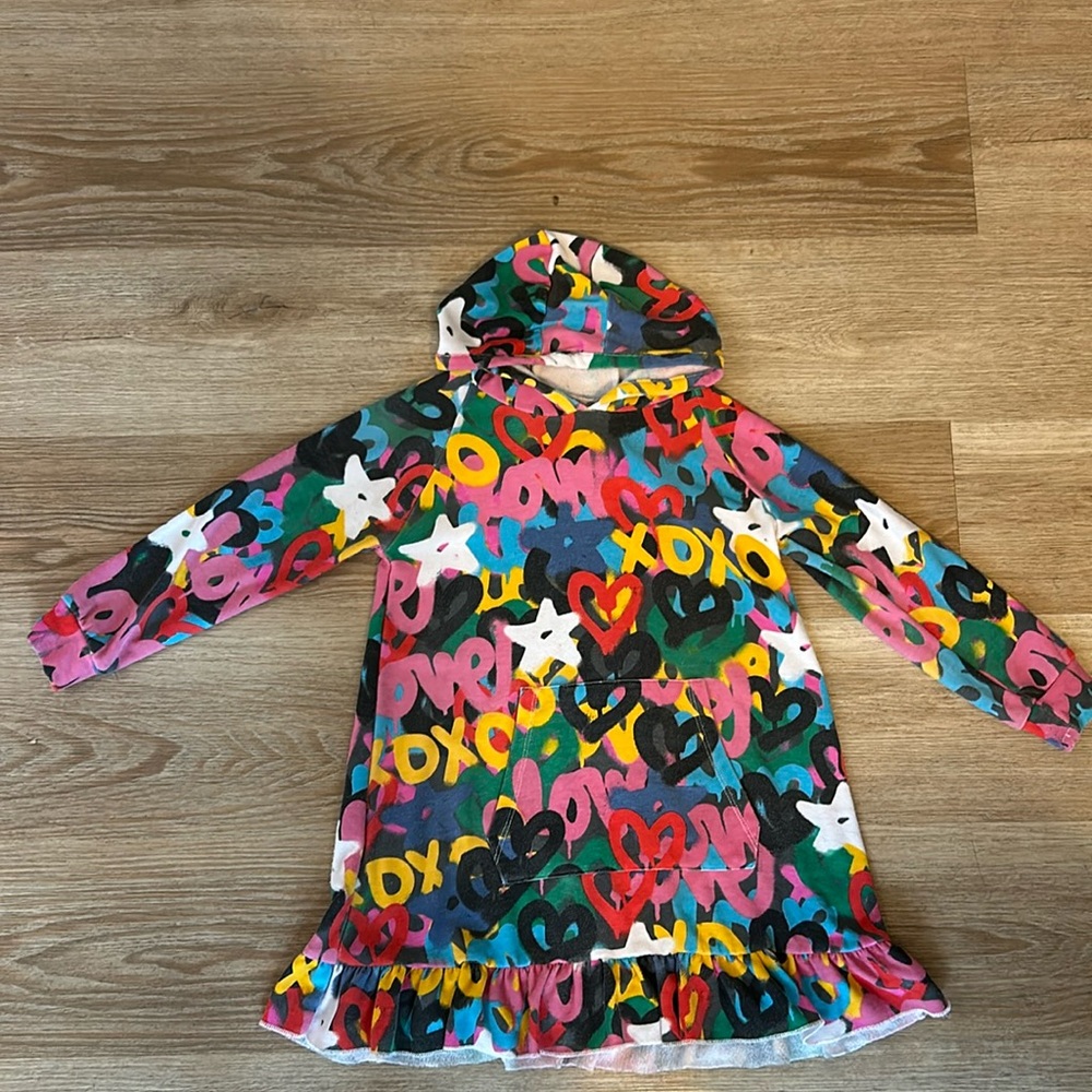 Chaser Brand Graffiti Dress